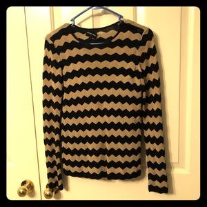 Giorgio Armani Knitted Chevron Top
